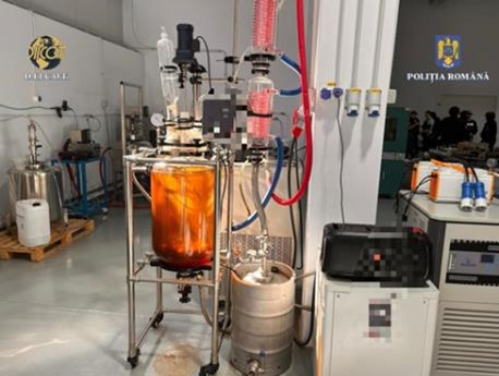 Semi-synthetic cannabinoids production facility dismantled in 2023 by Romanian police, DIICOT – Iasi Territorial Service, operation ‘Dream Factory’