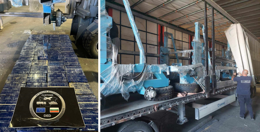 Seizure of 436 kilograms of heroin concealed in cable machines, Port of Burgas, Bulgaria.