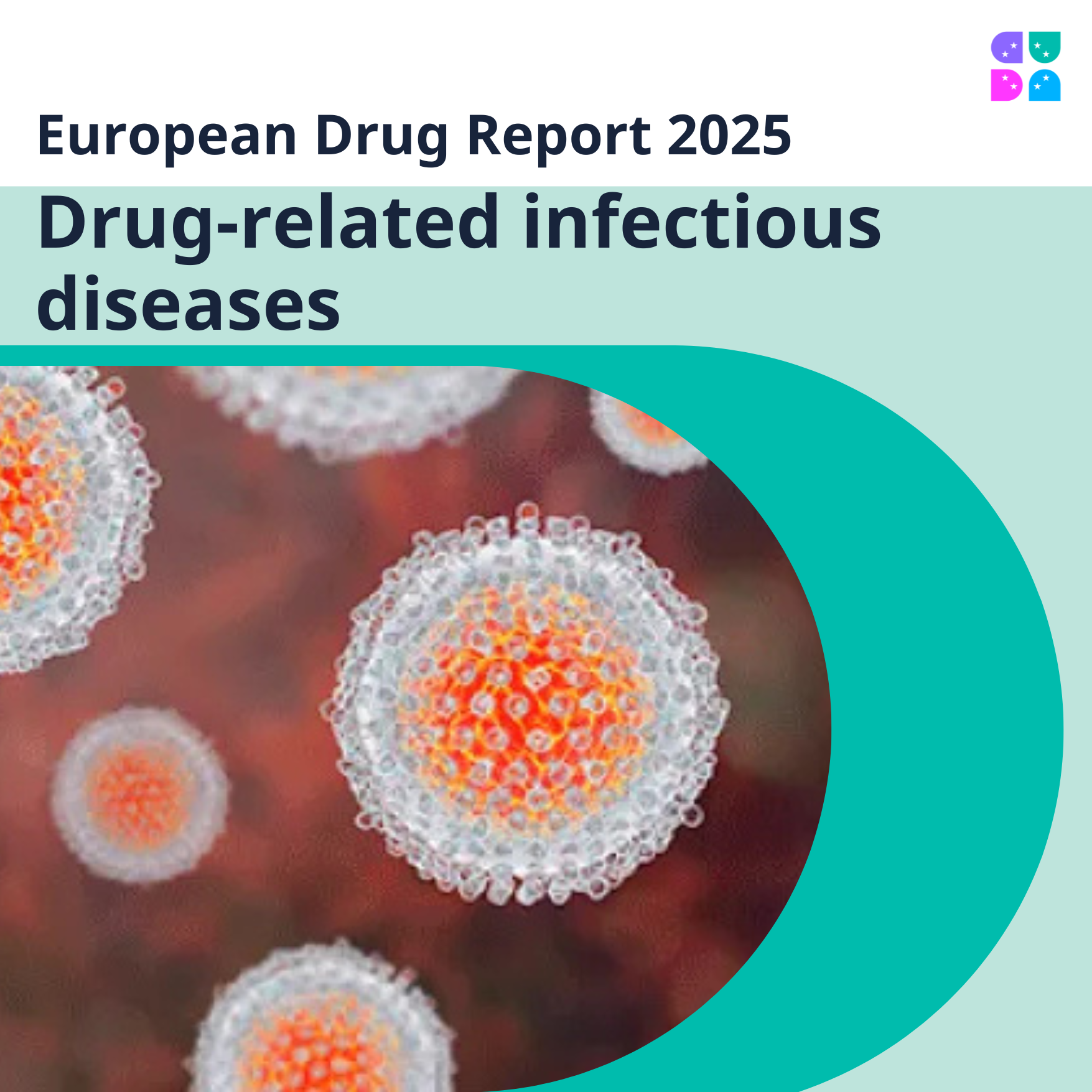 Cover of the European Drug Report 2025: Drug-related infectious diseases