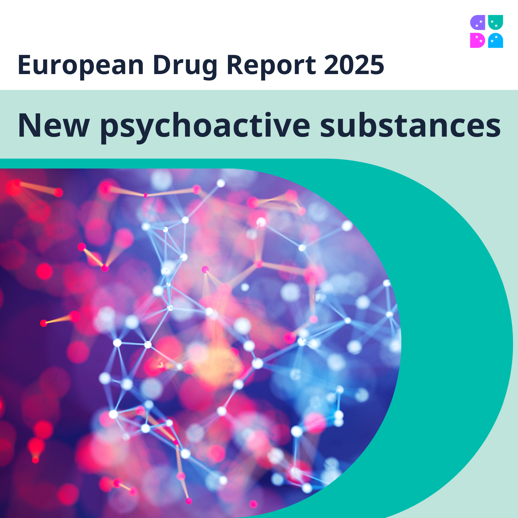 Cover of the European Drug Report 2025: New psychoactive substances