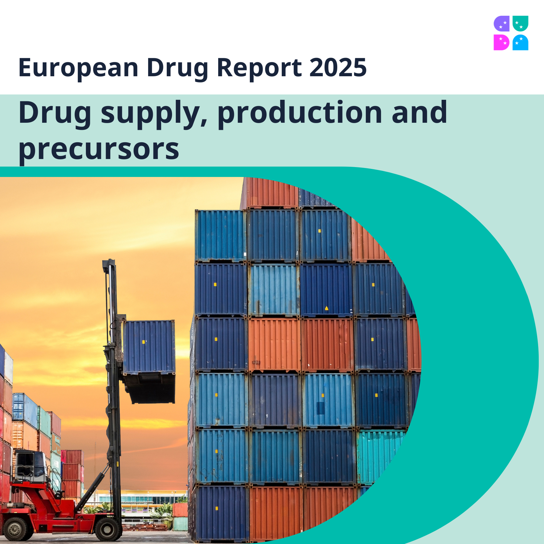 cover of the European Drug Report 2025: Drug supply, production and precursors
