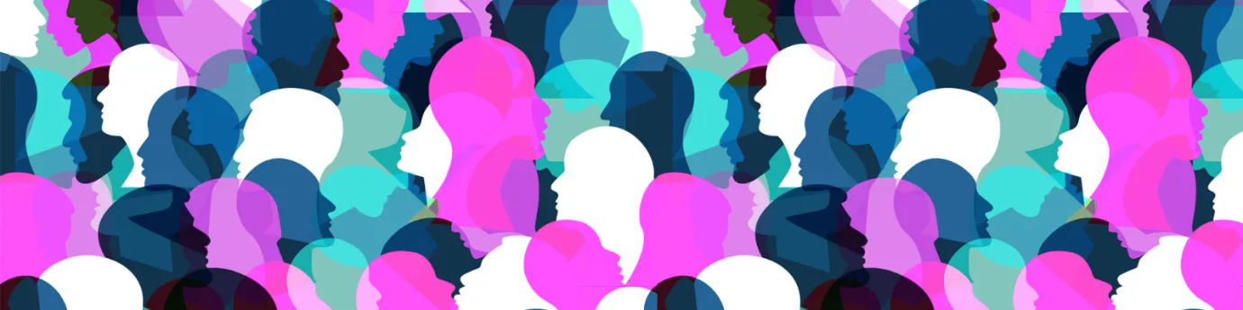 pattern of a crowd of people