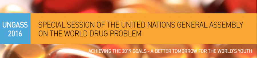 Banner for UNGASS 2016