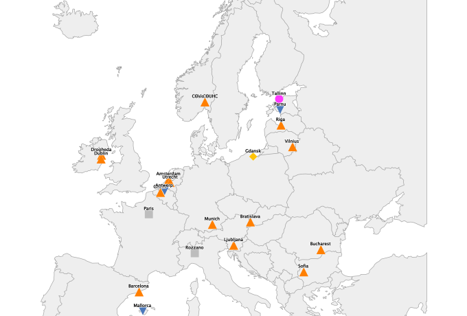 image of Trends in the numbers of cocaine-related presentations in Euro-DEN Plus sentinel hospitals, 2022 to 2023