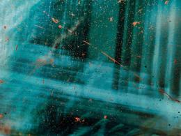 Colour splashes on a window